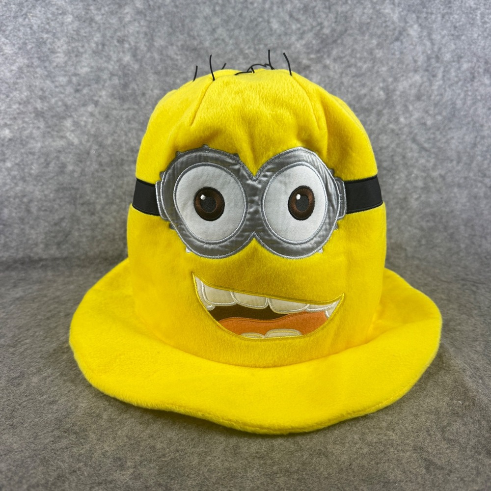 Universal Studios Despicable Me Minion Mayhem Plush Hat Yellow Kids Costume